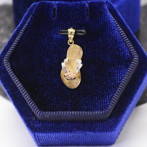 10KT Tri Gold Flip Flop
